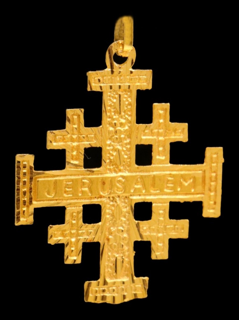 21K Gold Christian Pendant - 36775